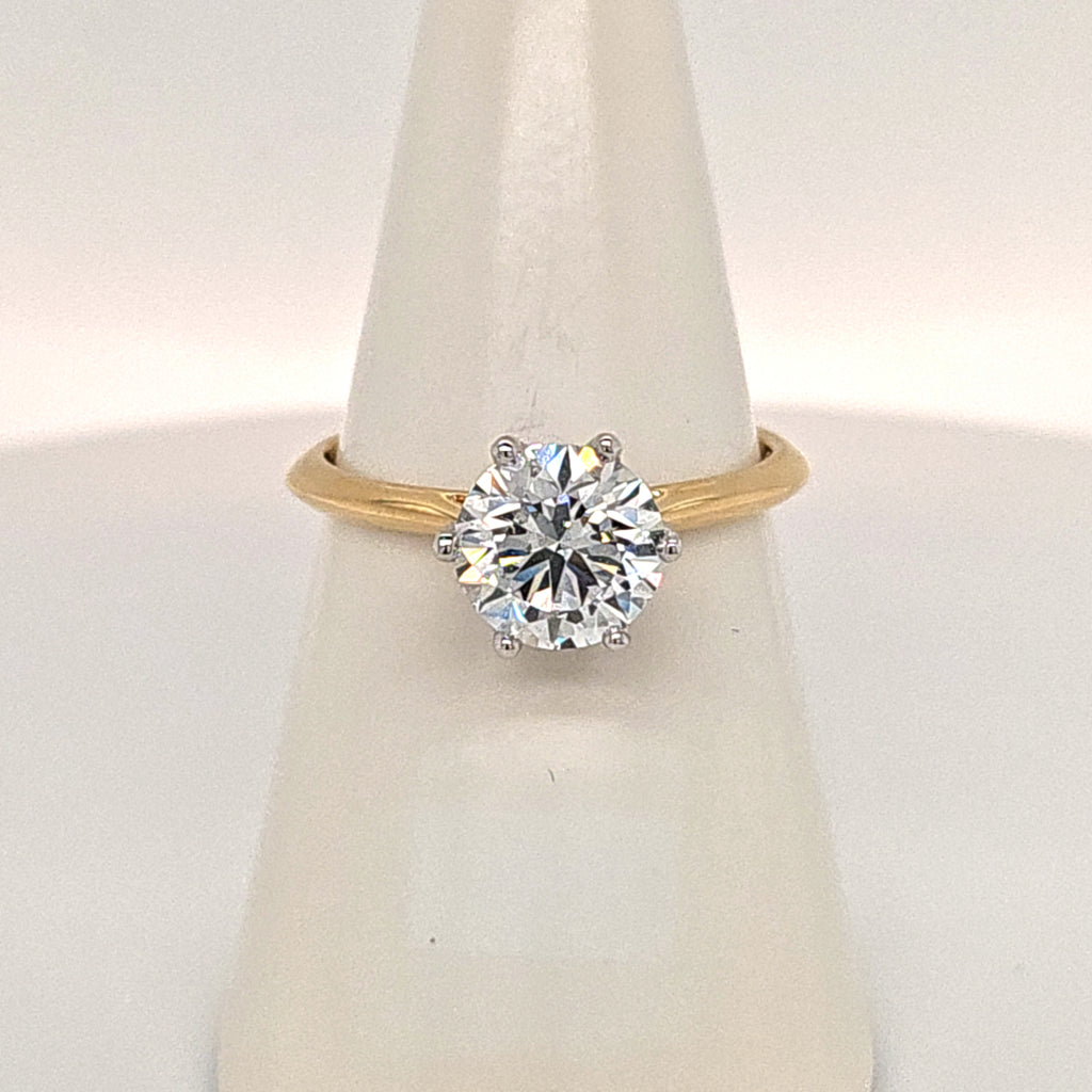 Laboratory Grown 18ct Yellow Gold Diamond Ring