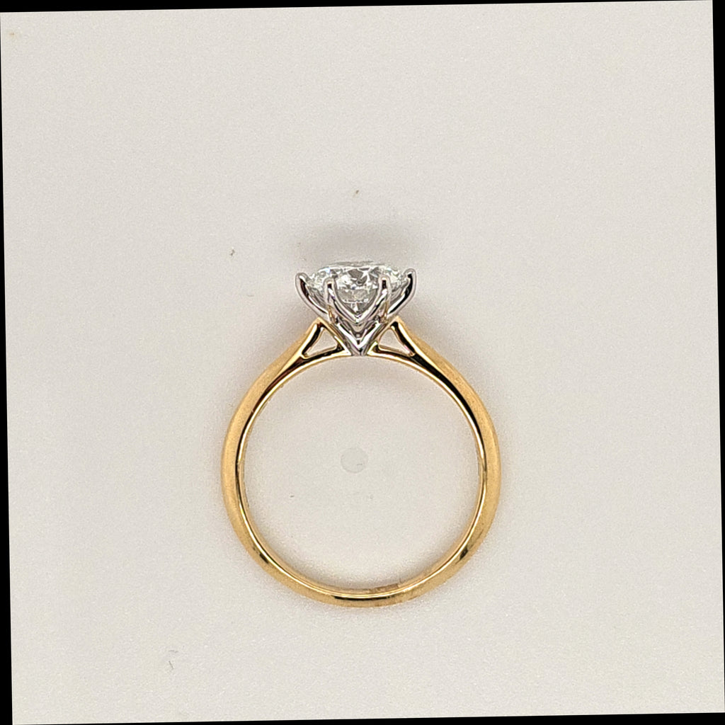 Laboratory Grown 18ct Yellow Gold Diamond Ring
