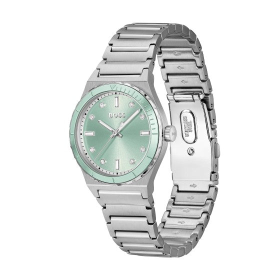 Boss Ladies Sports Luxe Green Dial Watch