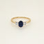 Laboratory Grown Diamond and Sapphire Ring