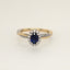 Laboratory Grown Diamond and Sapphire Ring