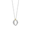 Ti-Sento Silver & Cubic Zirconia Pendant