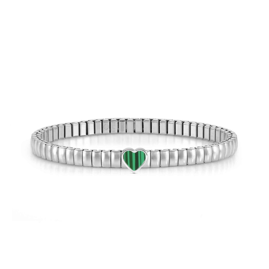 Nomination Extension Malachite Heart Bracelet