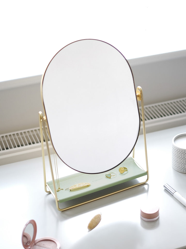 Stackers Sage Green Dressing Table Mirror