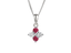 Amore Serenity Ruby & Cubic Zirconia Pendant