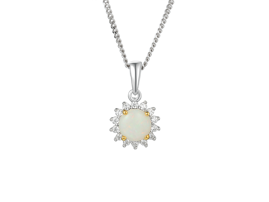 Amore Shimmer Opal Pendant