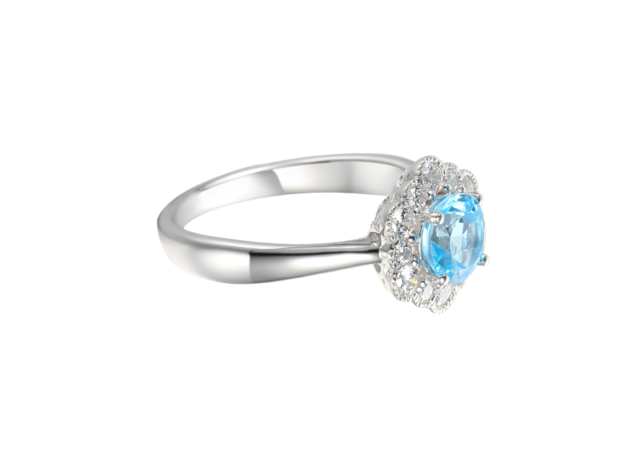 Amore Lovable Blue Topaz Ring