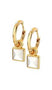 Hot Diamonds Golden Edit Mother Of Pearl Square Earrings