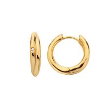 Hot Diamonds Golden Edit Aura Hoop Earrings