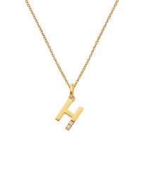 Hot Diamonds Golden Edit Initial Pendant
