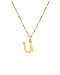 Hot Diamonds Golden Edit Initial Pendant