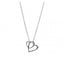Unique Sterling Silver Double Heart Pendant