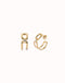 UNOde50 Hoop Earrings with White Topaz