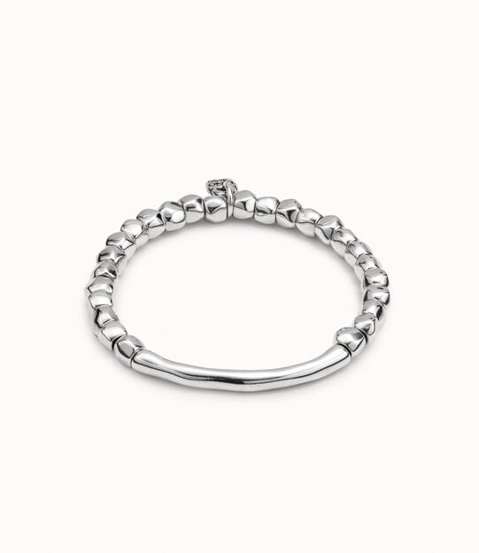 UNOde50 Beaded stretch Bracelet with Tubular piece