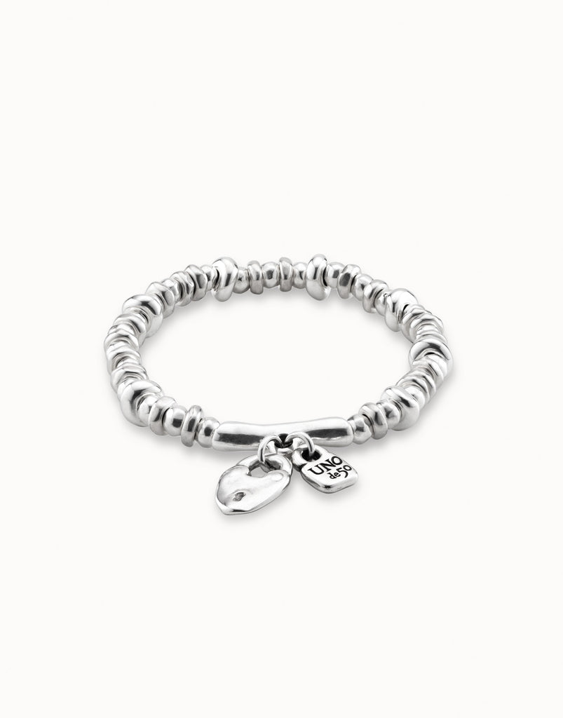 UNOde50 Beaded Stretch Bracleet with Charms