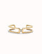UNOde50 Double Strand Bracelet with White Topaz