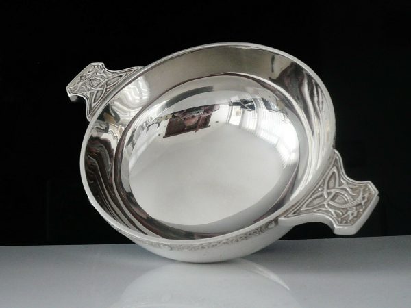 Silver Plated Celtic Quaich