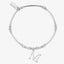 Chlobo Silver M Initial Bracelet