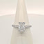 9ct White Gold Laboratory Grown Radiant Cut Diamond Ring