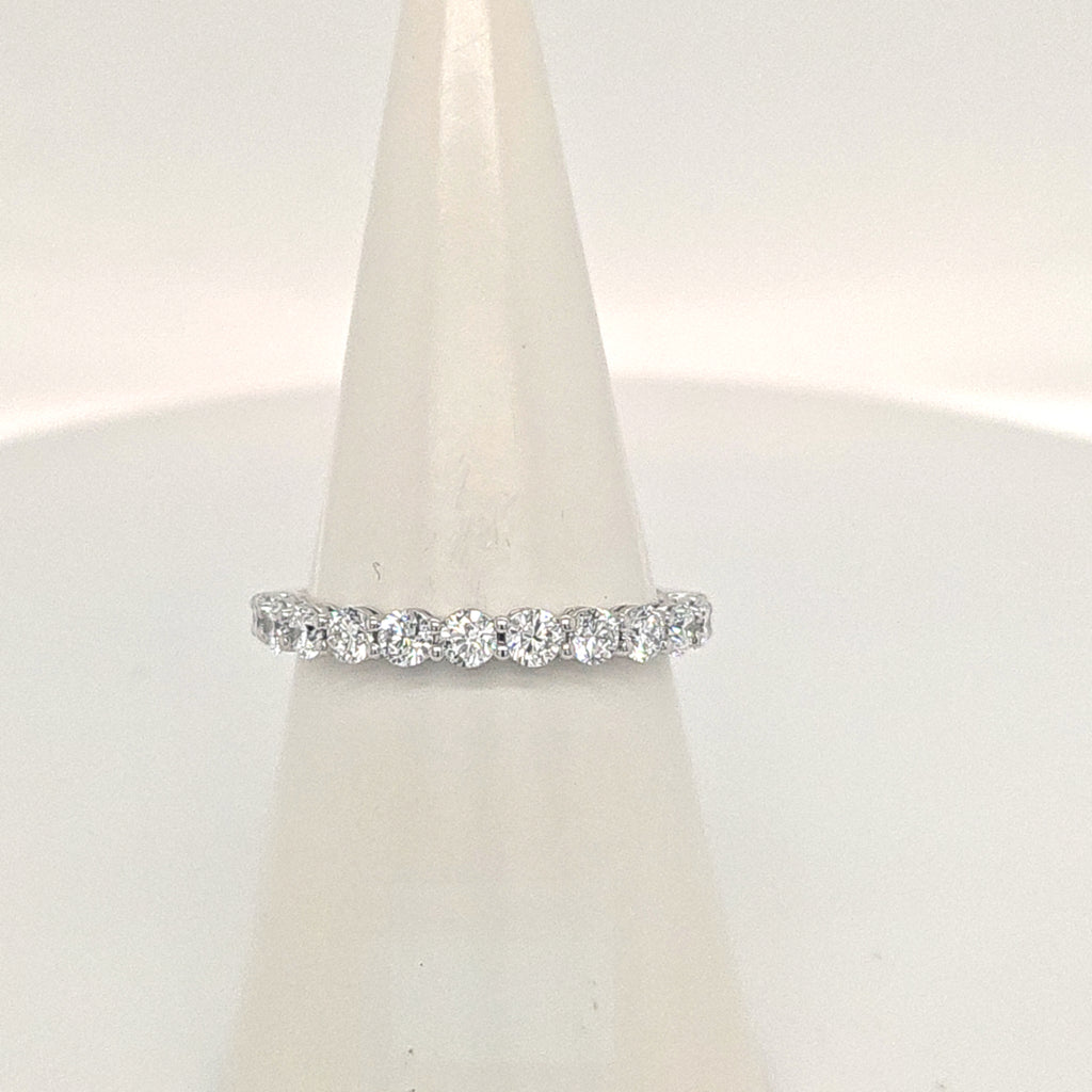 Platinum Laboratory Grown Diamond Half Eternity Ring
