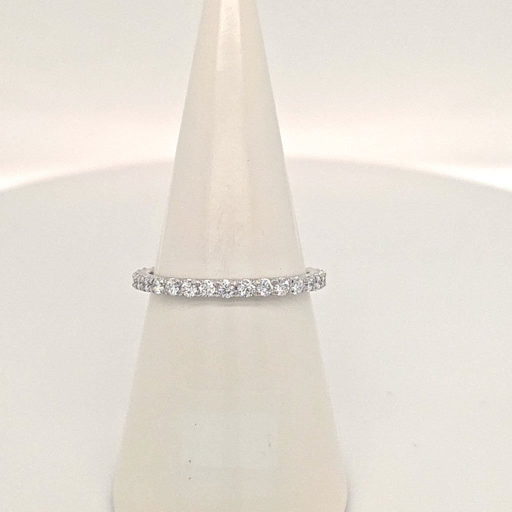 Platinum Laboratory Grown Diamond Half Eternity Ring