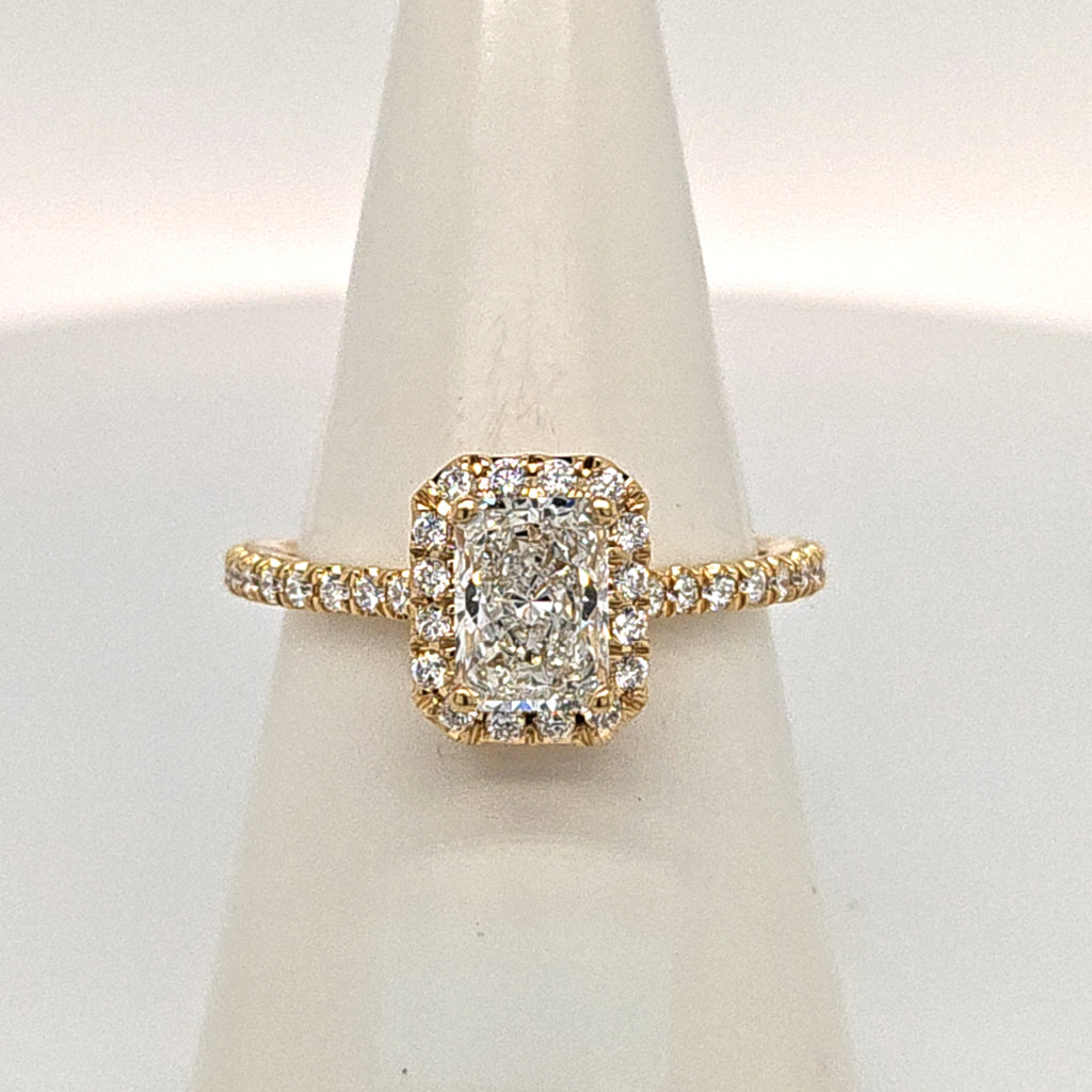 Laboratory Grown 18ct Yellow Gold 1.38ct Diamond Ring