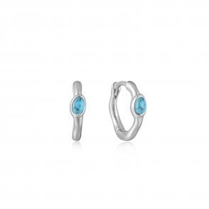 Ania Haie Turquoise Hoop Earrings