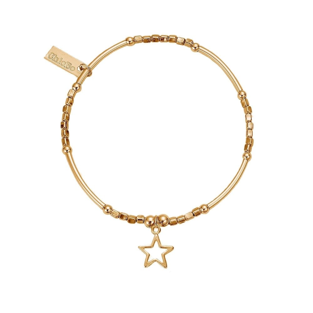Chlobo Gold Open Star Bracelet