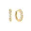 Ania Haie Gold Sparkle Cluster Hoop Earrings