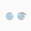 Angel Whisperer Blue Agate Stud Earrings