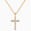 Angel Whisperer Gold Plated Cross Pendant