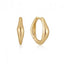 Ania Haie Gold Wave Hoop Earrings