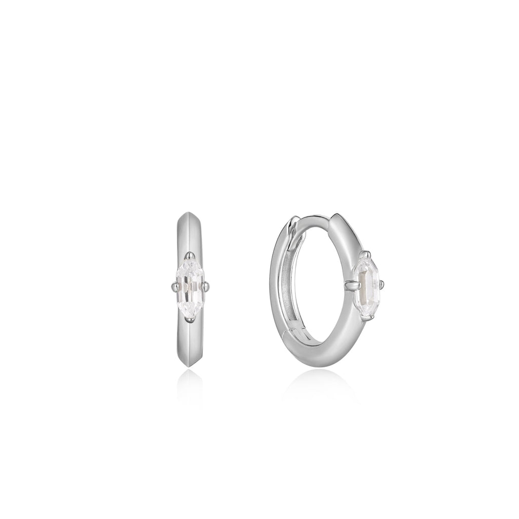 Ania Haie Emblem Sparkle Hoop Earrings