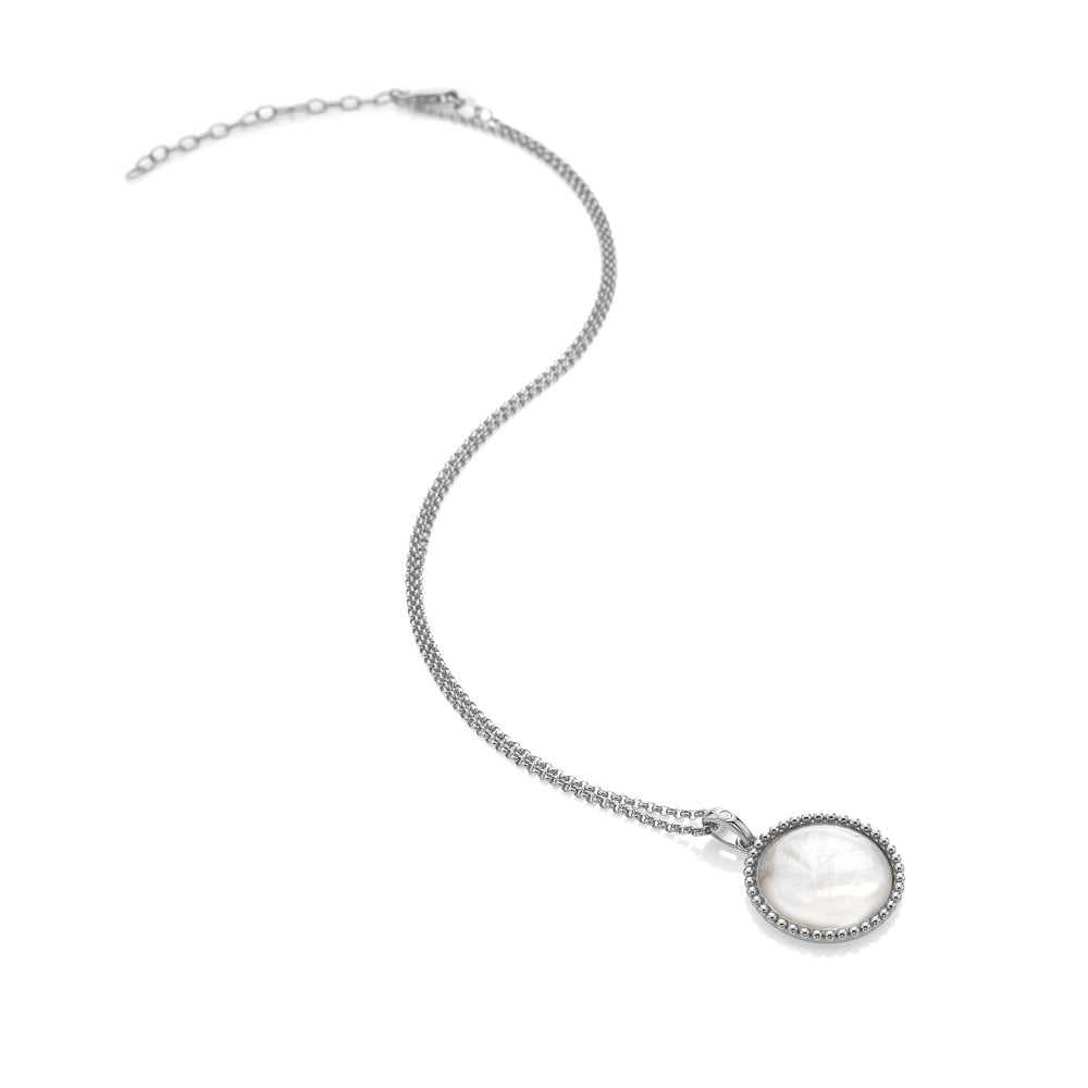 Hot Diamonds Mother Of Pearl Circle Necklace