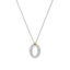 Ti-Sento Silver & Cubic Zirconia Pendant