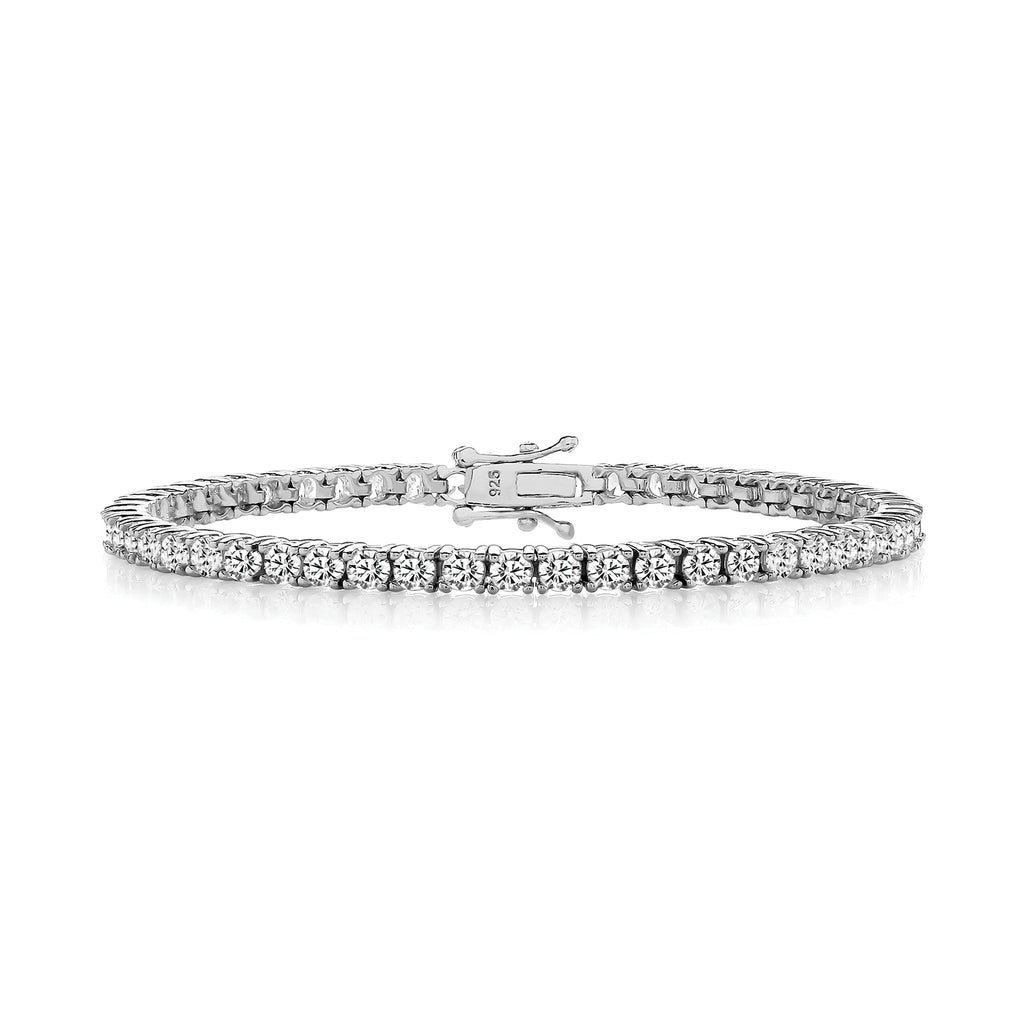 Silver & Co. Cubic Zirconia Tennis Bracelet