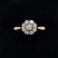 Vintage 18ct Diamond Floral Cluster Ring