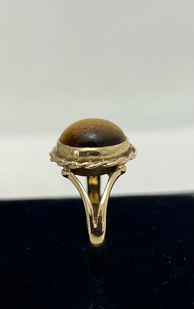 Vintage 9ct Tigers Eye Ring
