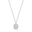 Silver & Co Square CZ Pendant