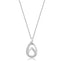 Silver & Co Interlinked Pear-Shaped Pendant