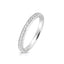 Silver & Co 1/2 Eternity Cubic Zirconia Ring