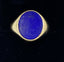 Vintage 9ct Lapis Lazuli Signet Ring