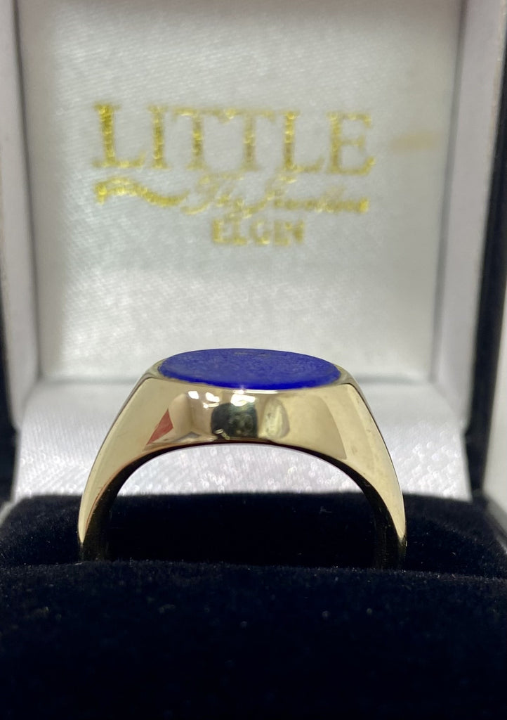 Vintage 9ct Lapis Lazuli Signet Ring