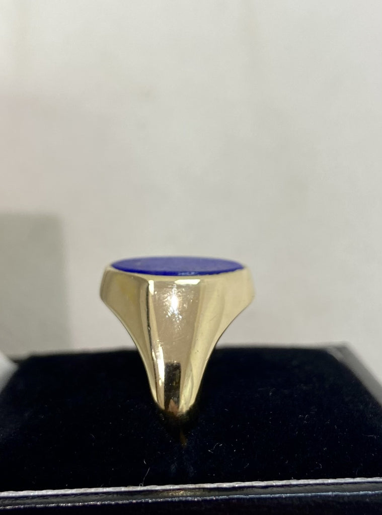 Vintage 9ct Lapis Lazuli Signet Ring