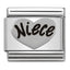 Nomination Silver Niece Heart Composable Link