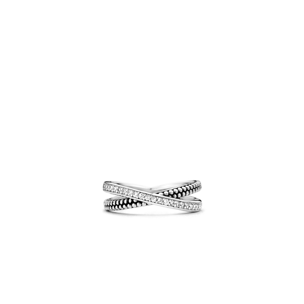 Ti Sento Silver Cubic Zirconia Ring