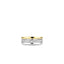 Ti Sento Silver & Yellow Gold Plated Ring