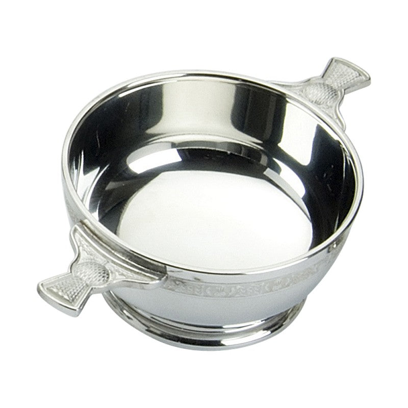Thistle Handle Pewter Quaich