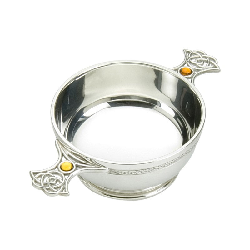 Celtic Weave Topaz Quaich