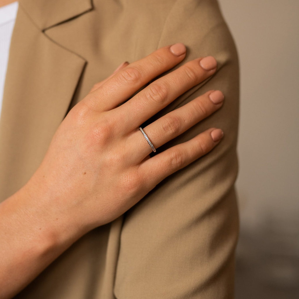 Ti Sento Silver Cubic Zirconia Ring